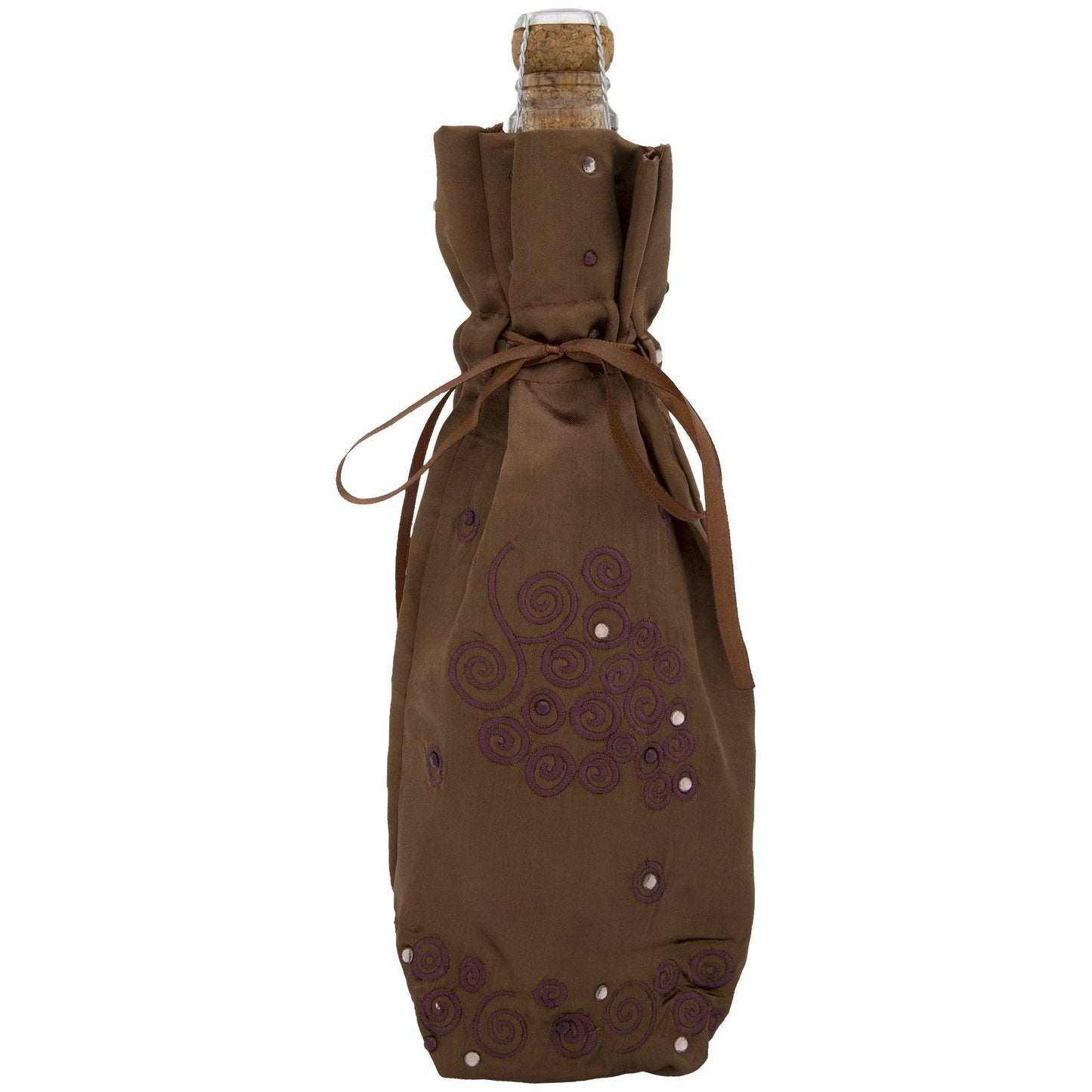 Satin Grapes Wine Bag