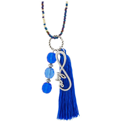 Promo - PROMO - Blue Hope Beaded Bag Charm