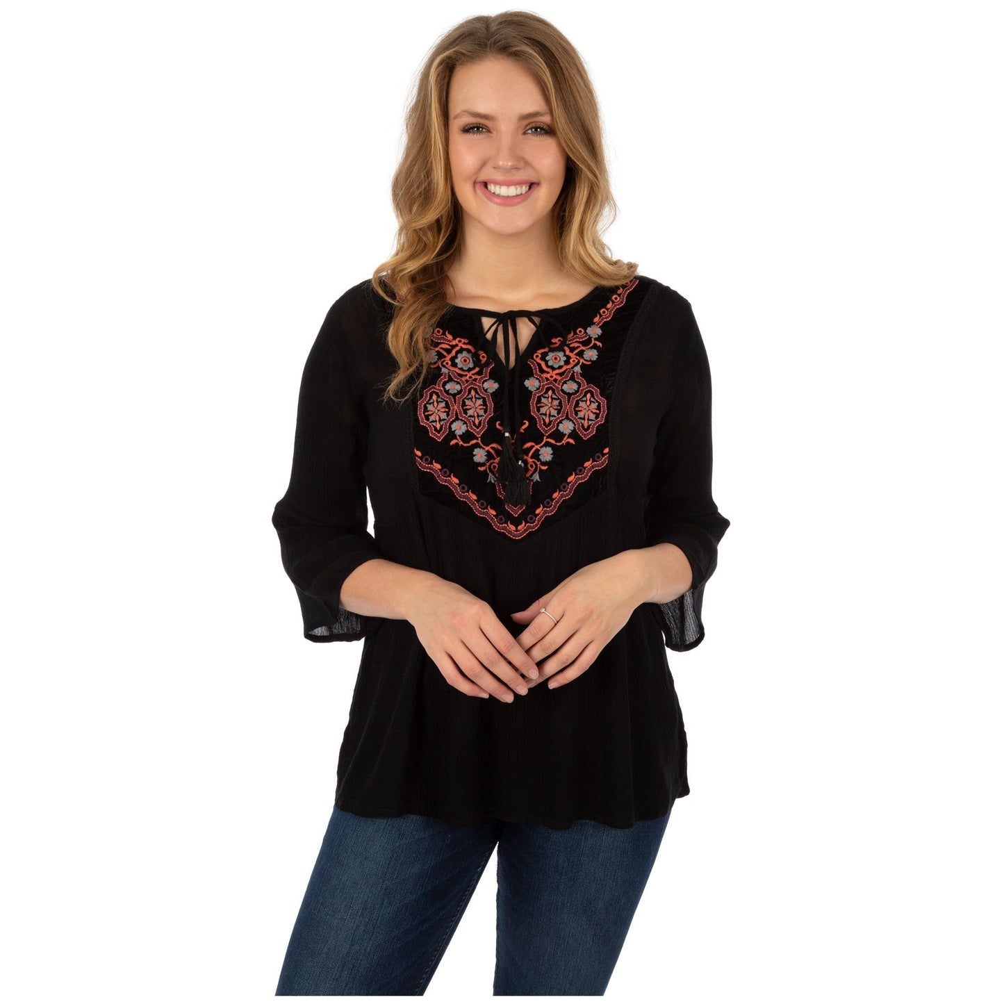 Midnight Kaleidoscope Bell Sleeve Tunic