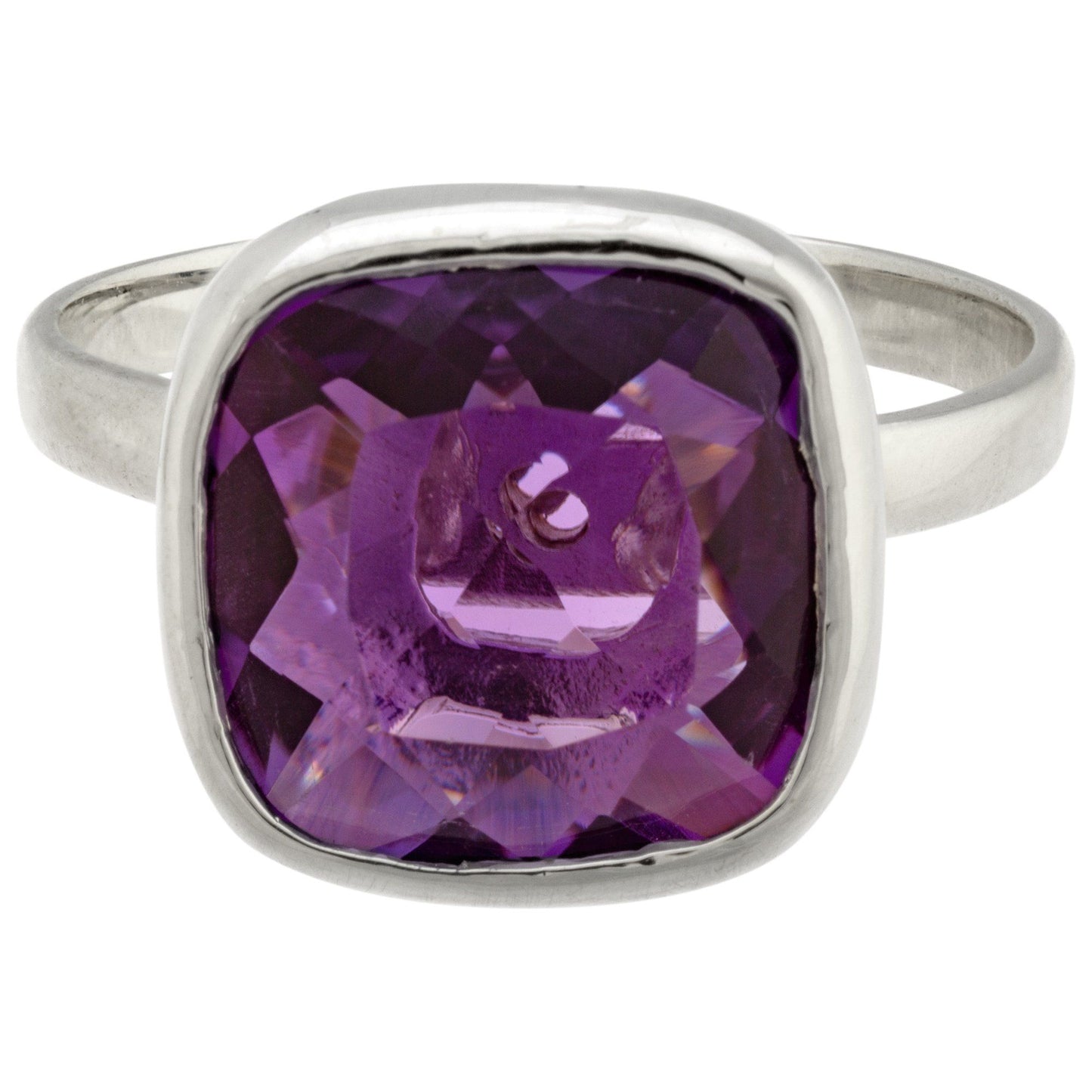 Classic Cut Sterling & Amethyst Ring