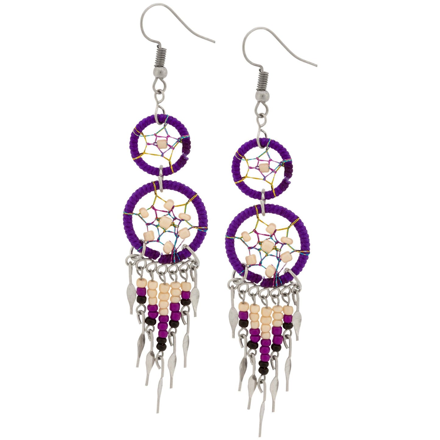 Double Dreamcatcher Dazzling Earrings