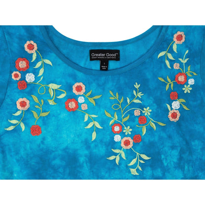 Blue Sky Garden Scoop Neck Tee