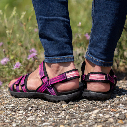 Ultralite&trade; Pink Ribbon Strappy Sport Sandals