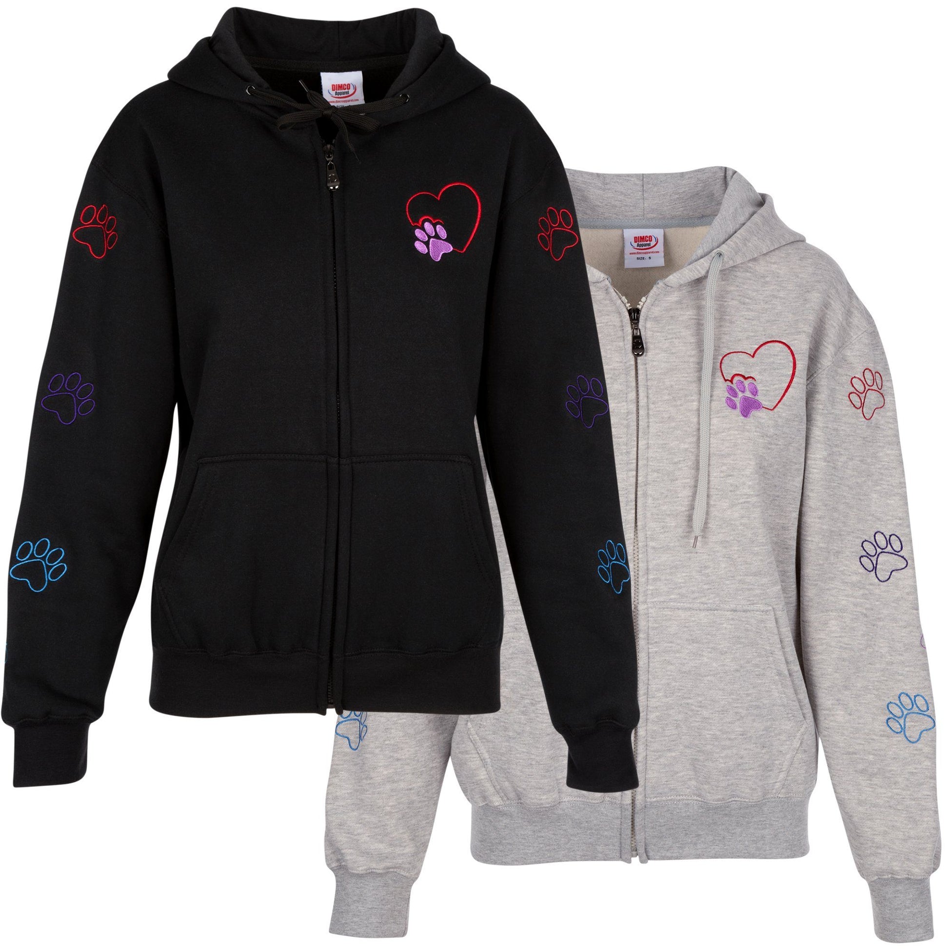 Walking Paws Zip Hoodie