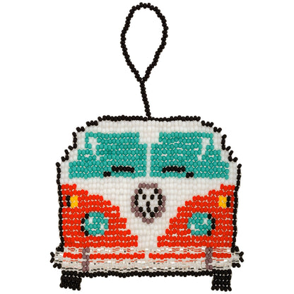 Hippie Van Beaded Ornament