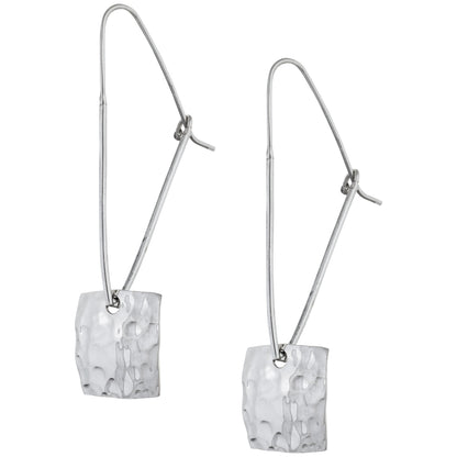 Four Corners Sterling Silver Earrings