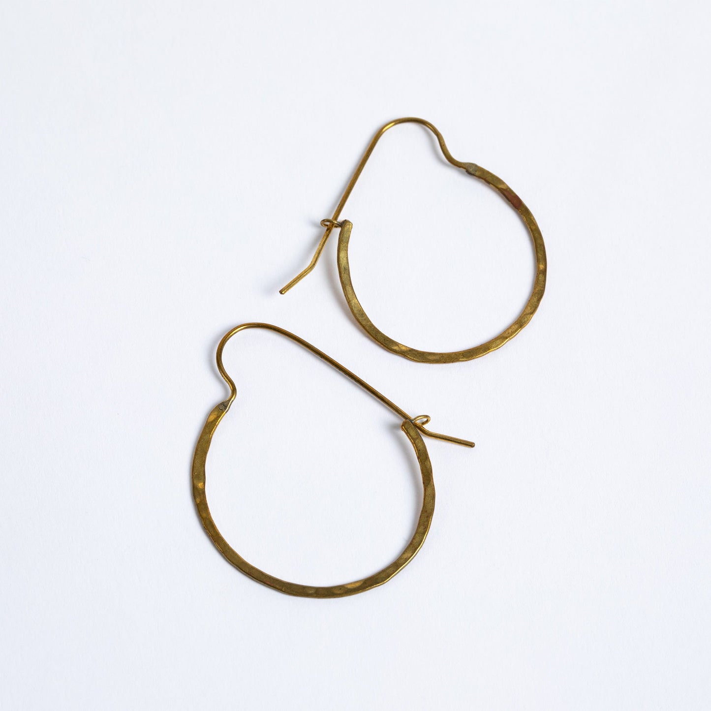 Sasa Hoop Brass Earrings