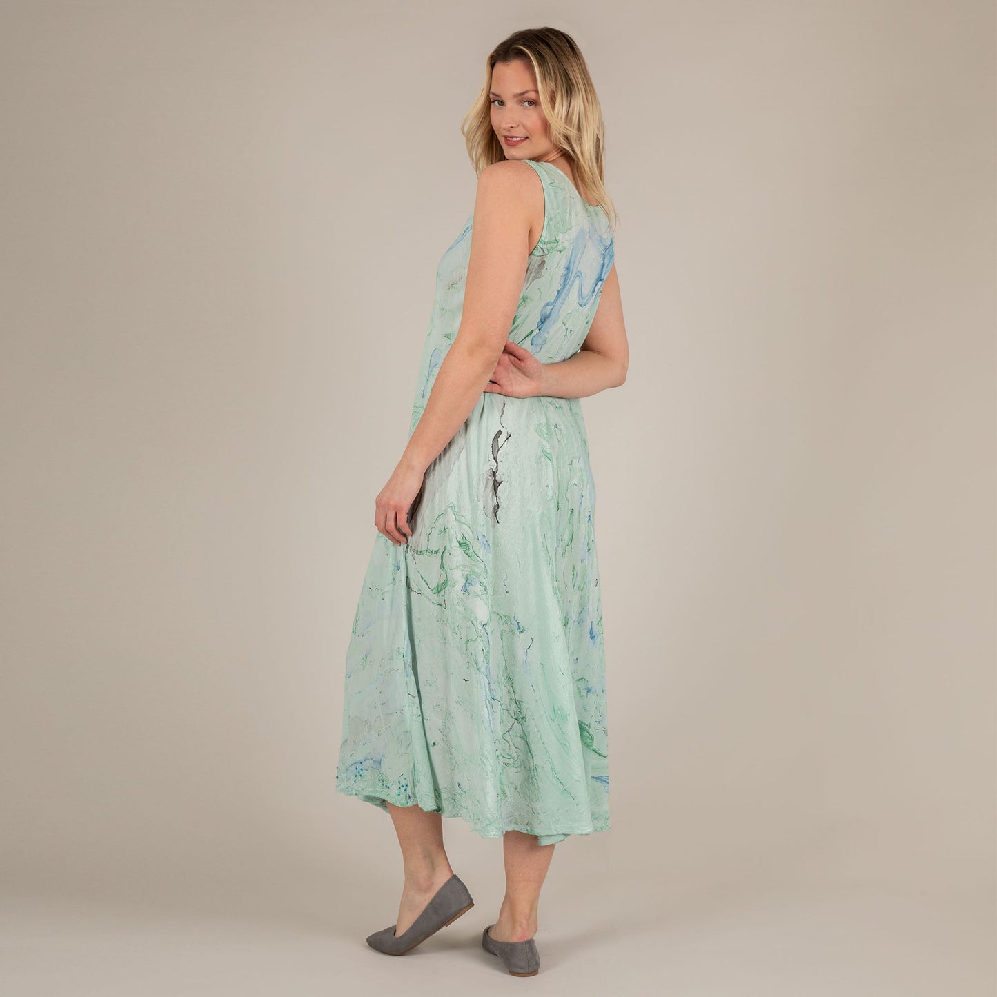 Marbleous Tie-Dye Long Dress | Fair Trade