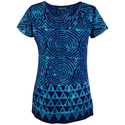 Blue Diamond Short Sleeve Top