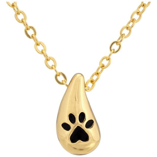 Always With Me Paw Teardrop Necklace