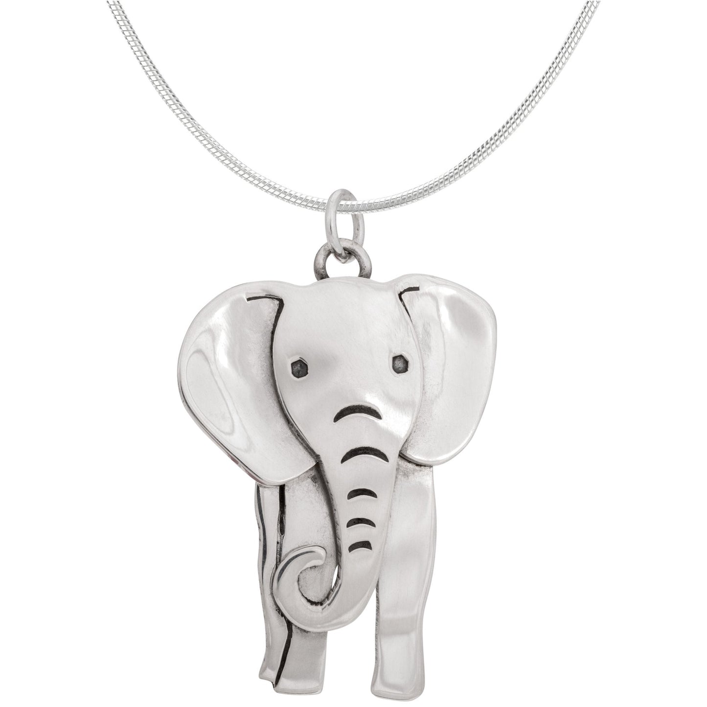 Proud Elephant Sterling Necklace