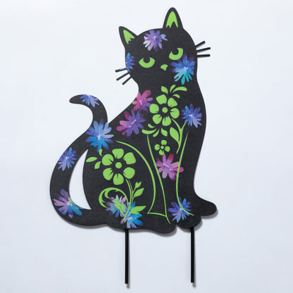 Forever Love Silhouette Garden Stake