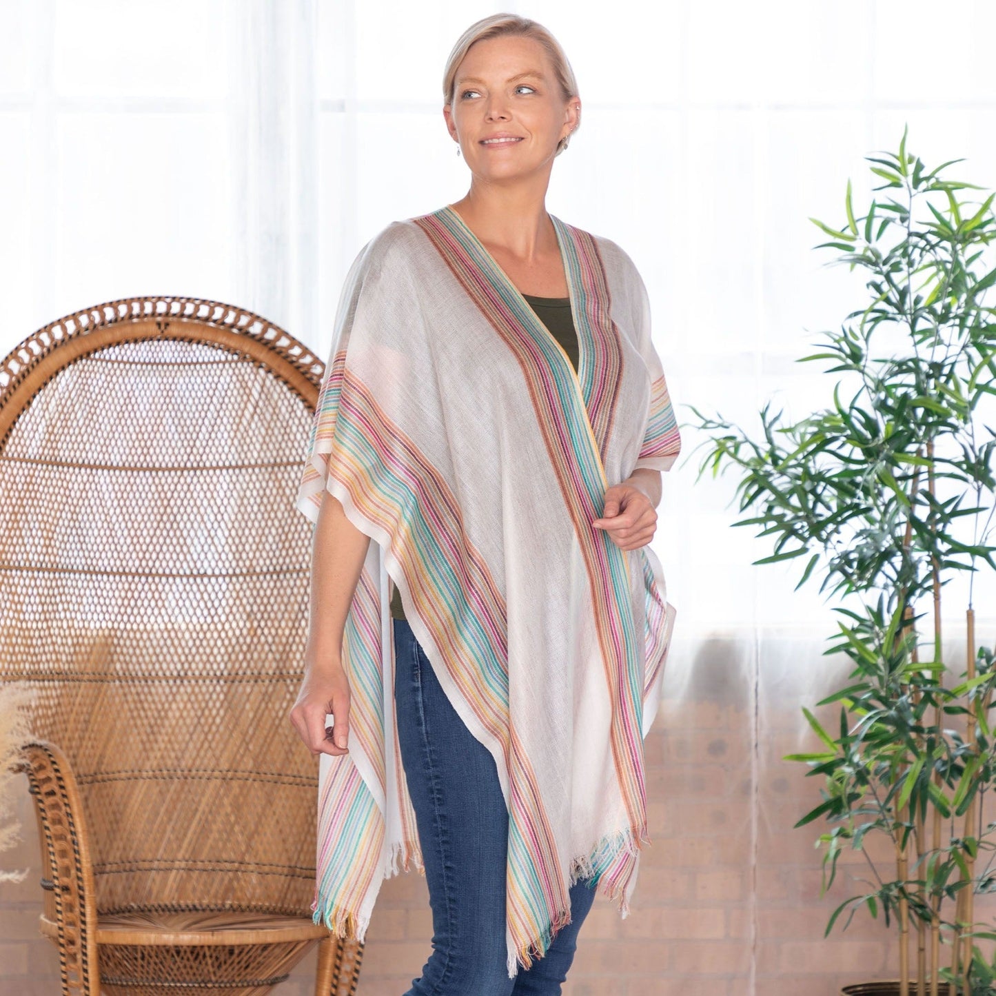 Handwoven Kimono Cover-Up | Fair Trade