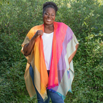 Handwoven Kimono Cover-Up | Fair Trade