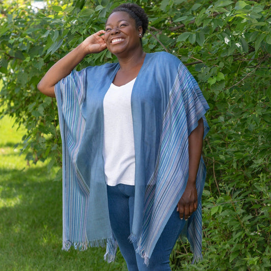 Handwoven Kimono Cover-Up | Fair Trade