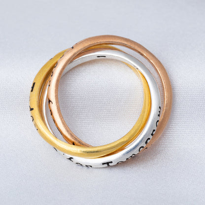 Daily Reminder Trio Fidget Ring