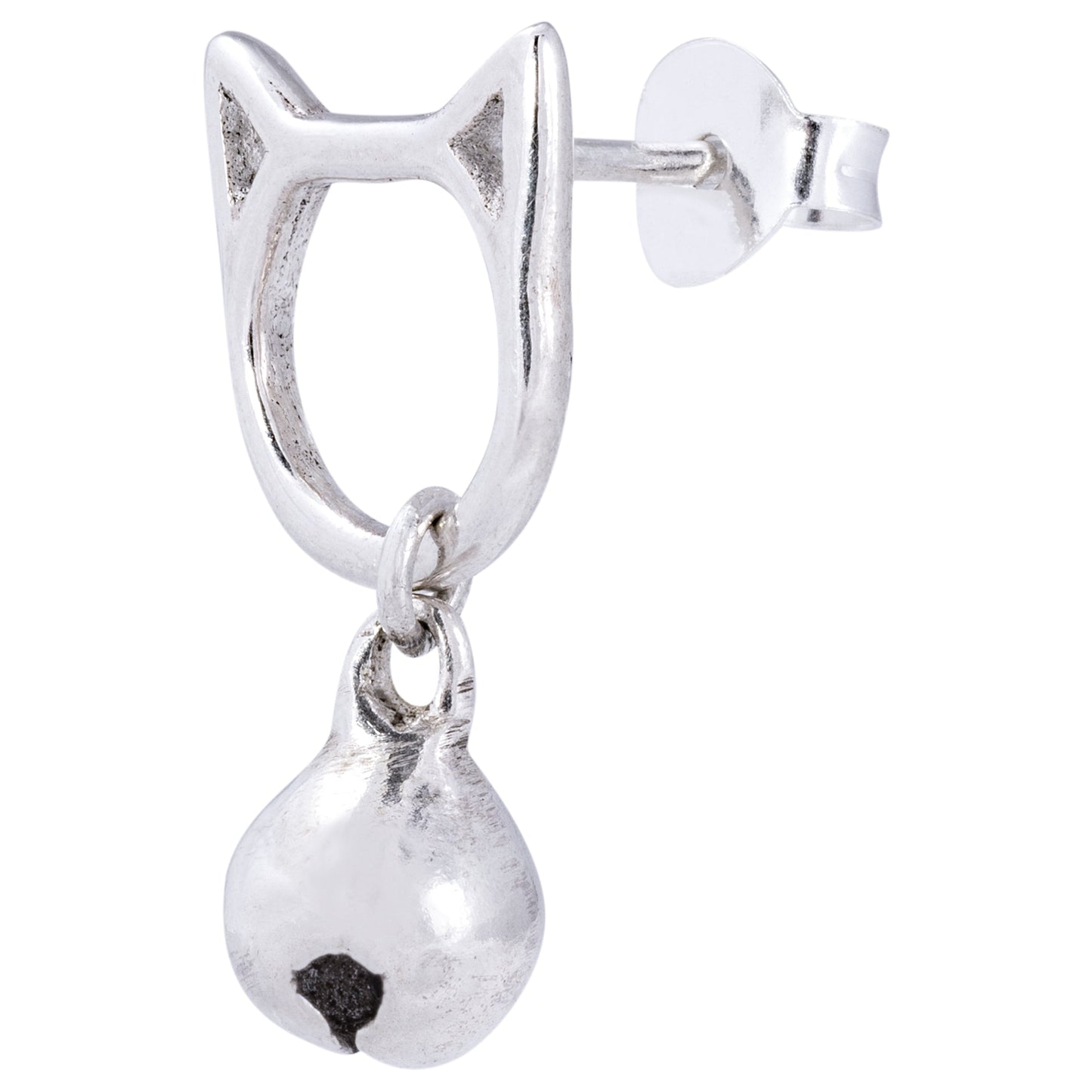 Kitty Bell Sterling Silver Earrings