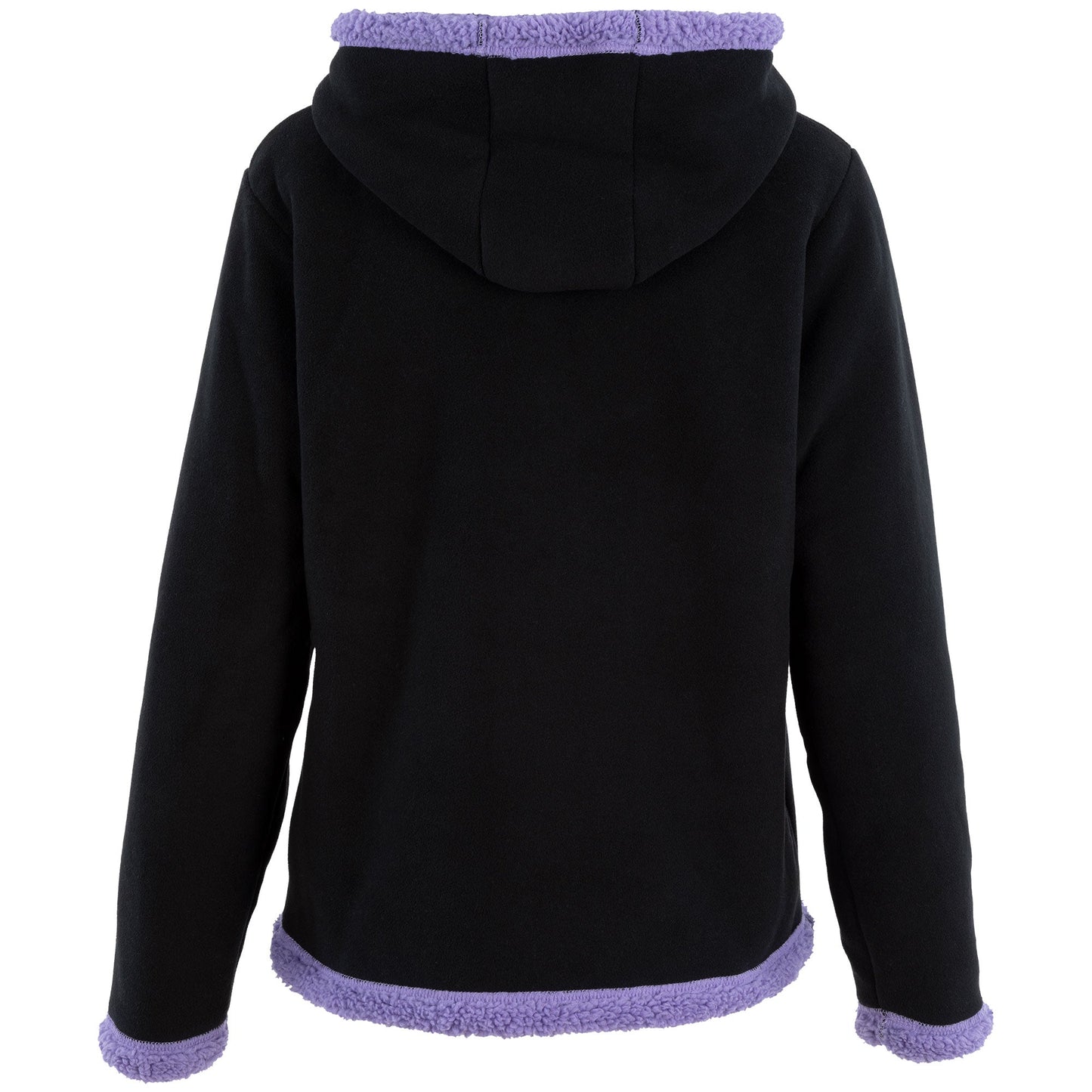 Paw Print Sherpa Lined Fleece Hooded Jacket