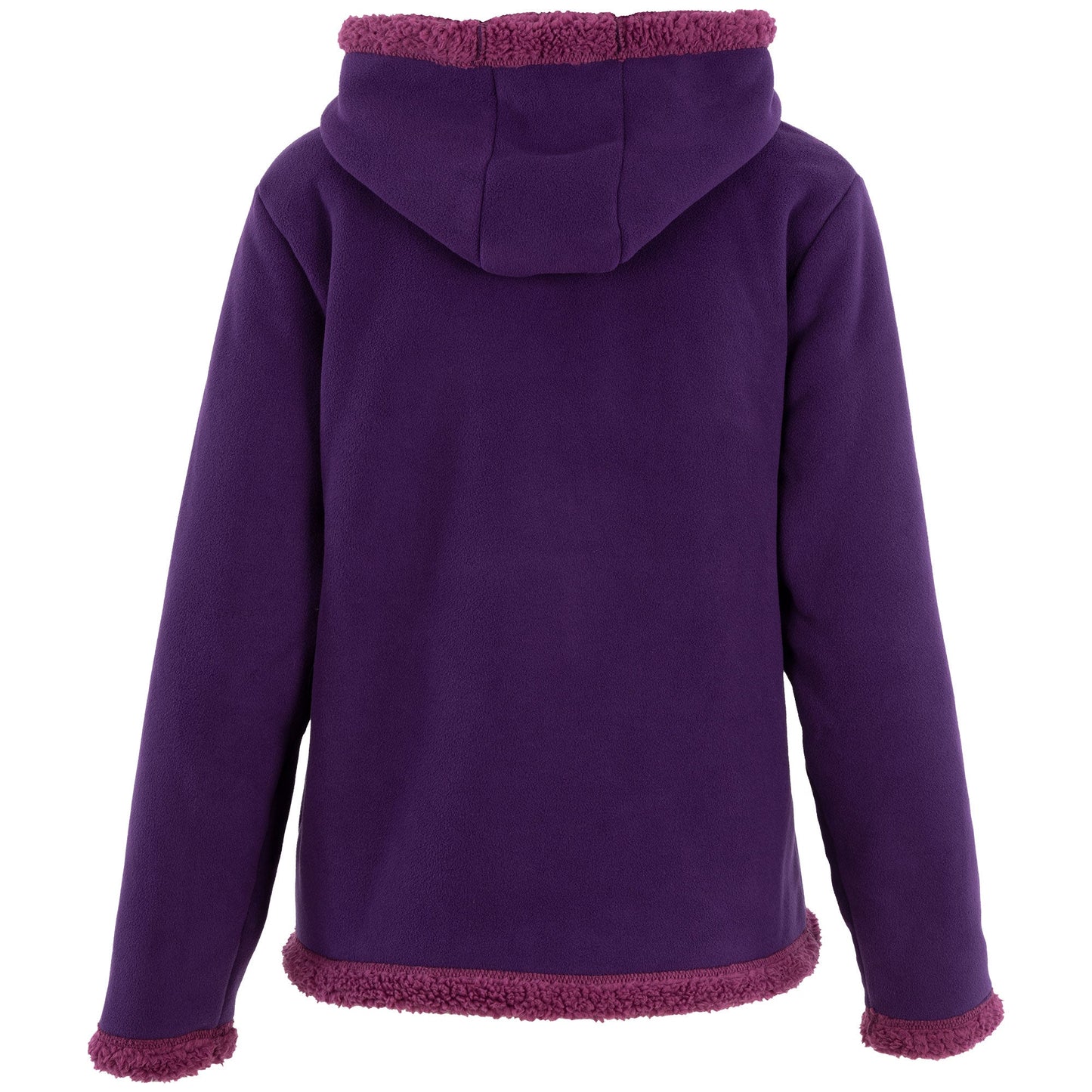Paw Print Sherpa Lined Fleece Hooded Jacket