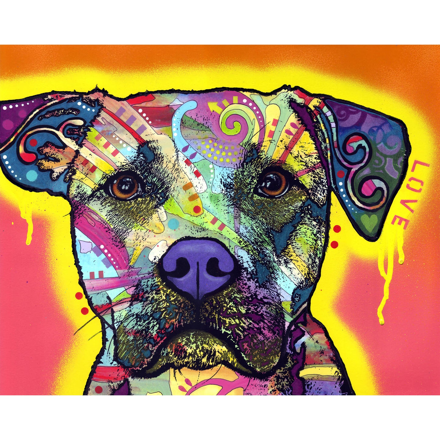 Dean Russo Watermark Dog Print