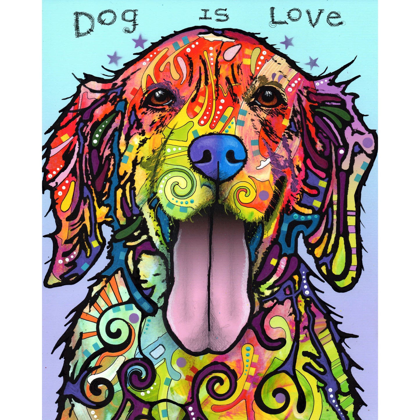 Dean Russo Watermark Dog Print