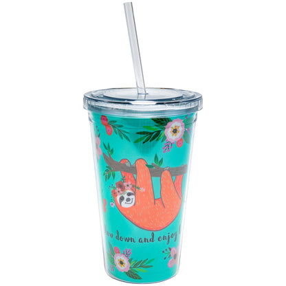 Slow Down Sloth Travel Cup