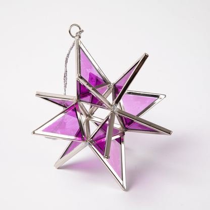 Glass Moravian Star Ornament | Fair Trade