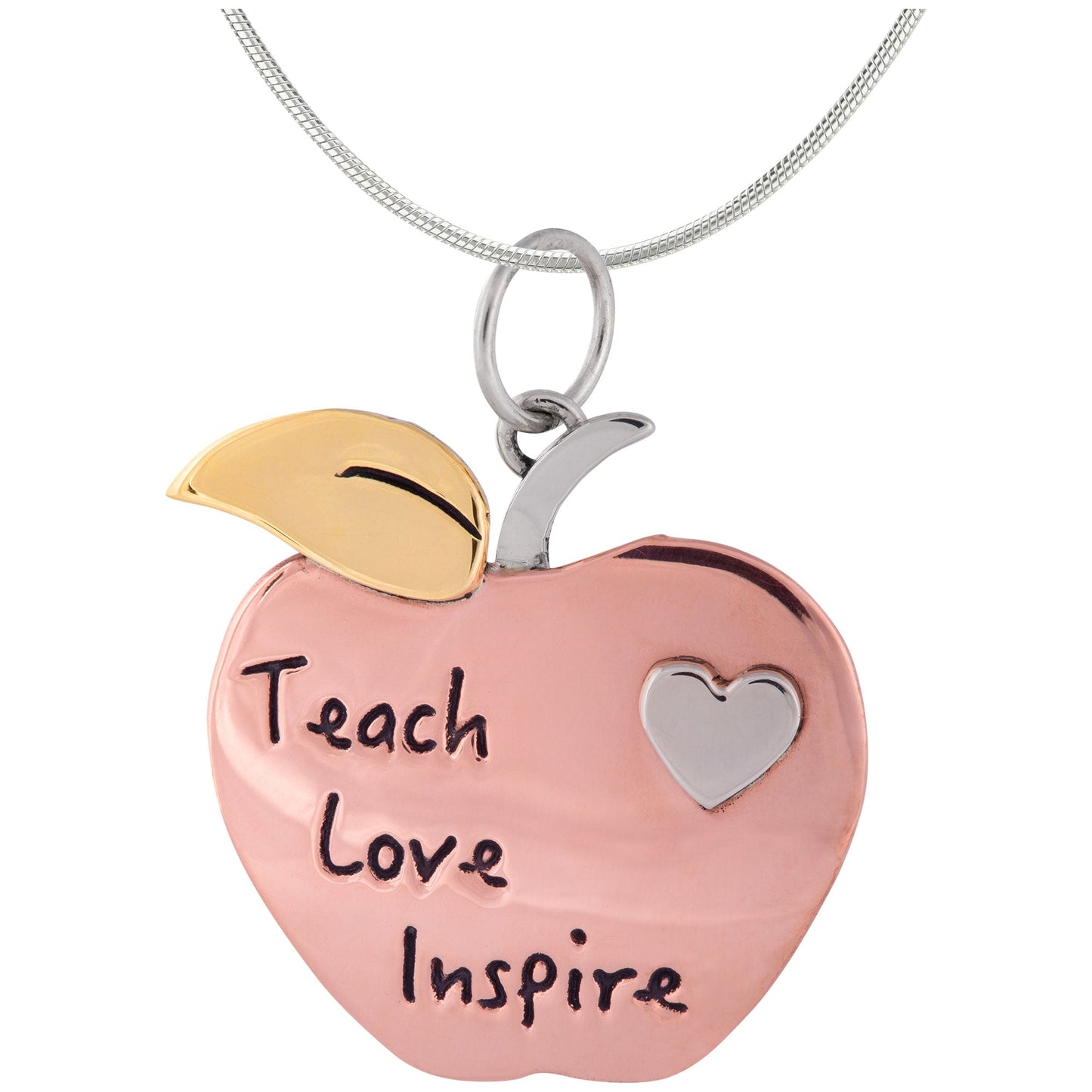 Teacher Appreciation Mixed Metal Necklace