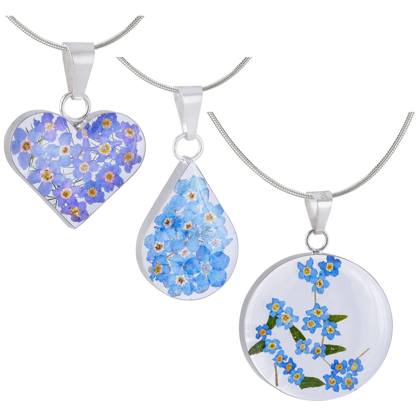 Forget-Me-Not Sterling Necklace