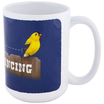 Social Distancing Bird Mug