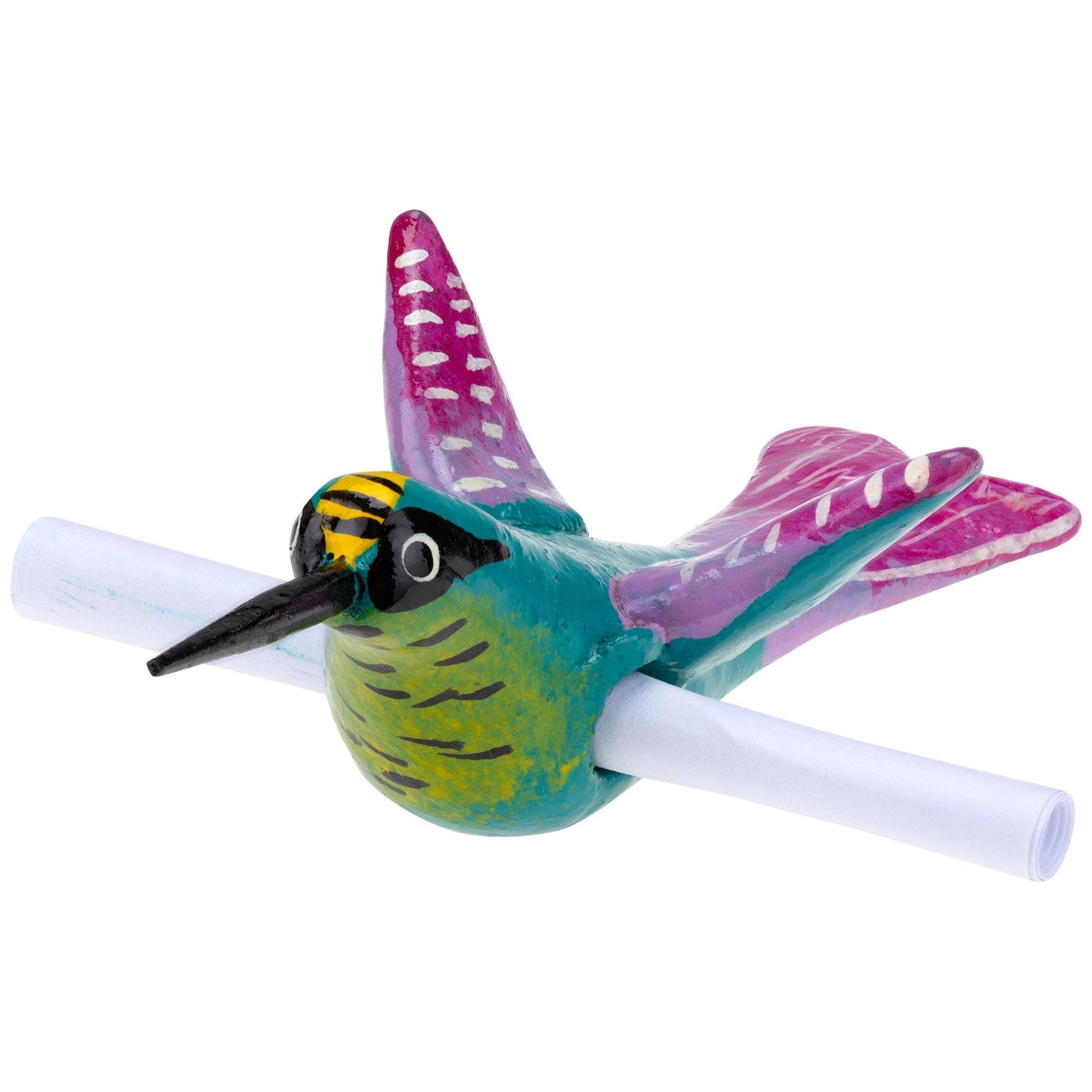 Painted Hummingbird Messenger Figurine