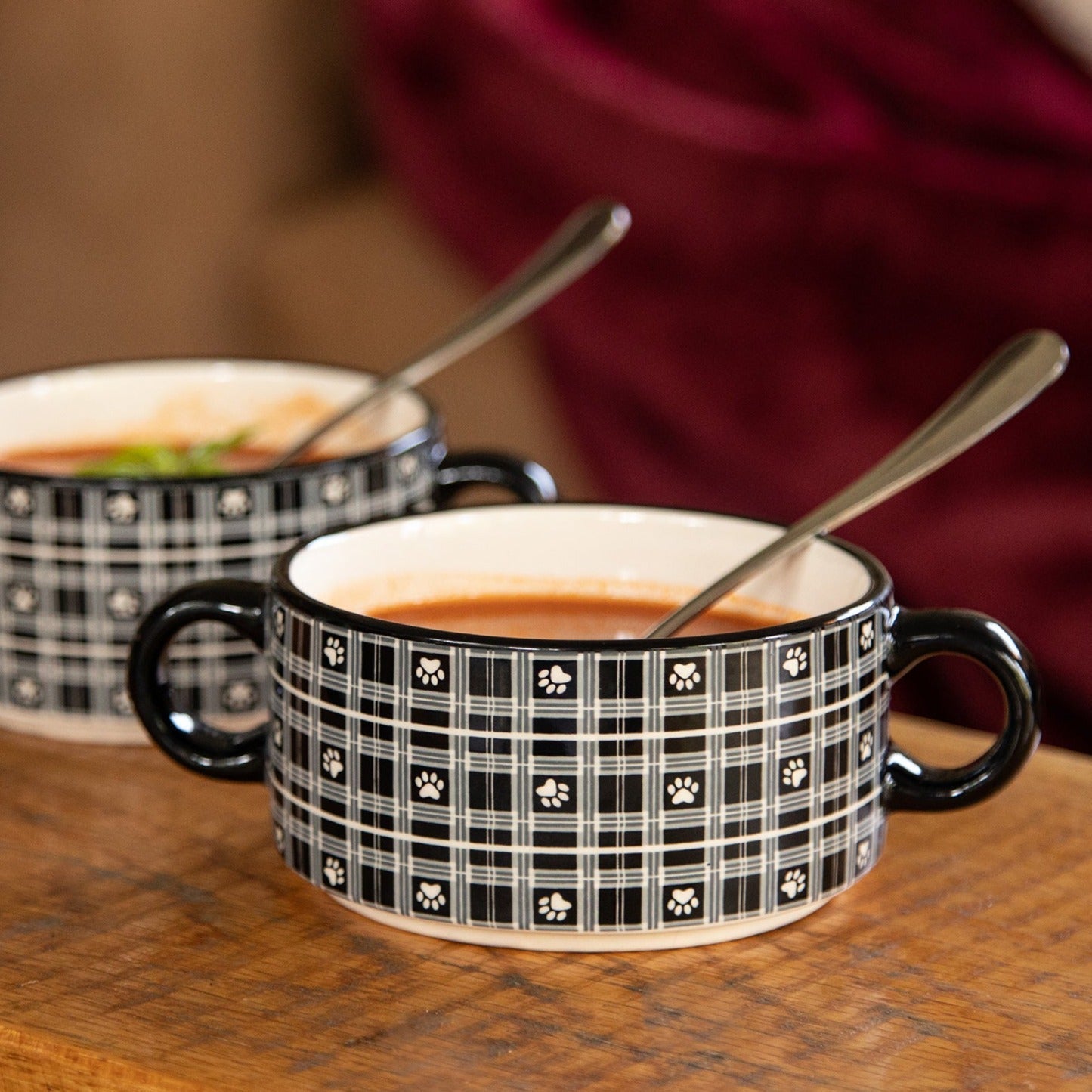 Double Handle Soup Cups - Set of 2