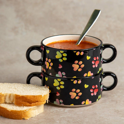 Double Handle Soup Cups - Set of 2