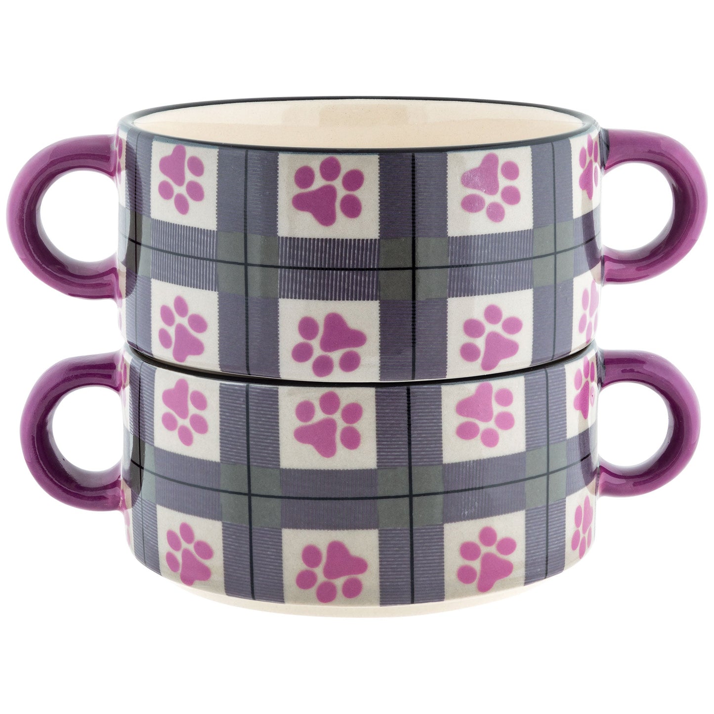 Double Handle Soup Cups - Set of 2