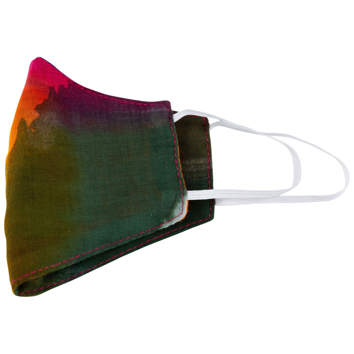 Northern Lights Rounded Face Mask & Carrying Bag