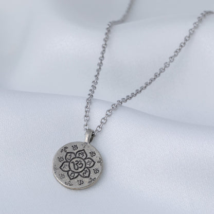 Mindfully Living Pewter Necklace