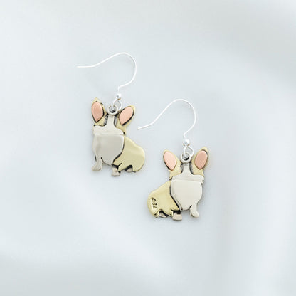 Sterling Silver Dangle Dog Earrings
