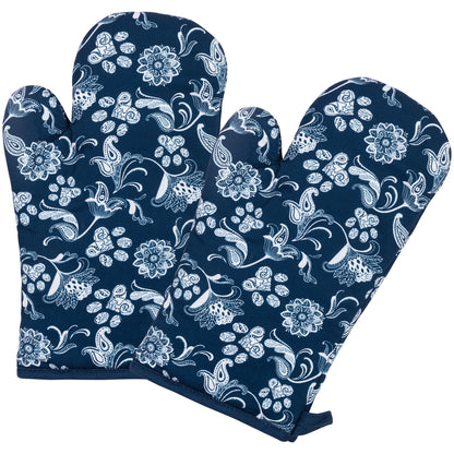 Blue Paisley Paws Kitchen Linens