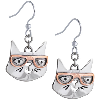 Reading Pets Mixed Metal Earrings