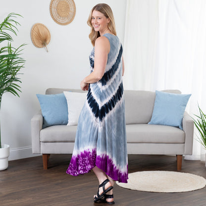 Just My Stripe Tie-Dye Long Dress | Fair Trade