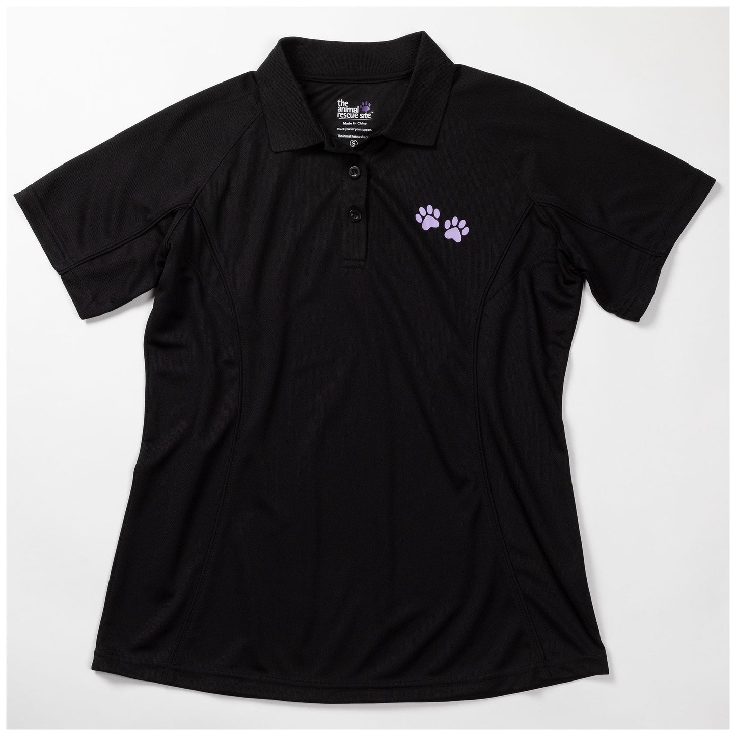 Purple Paw Quick-Dry Polo Shirt