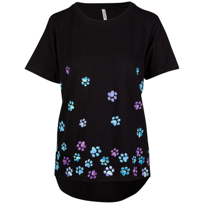 Tumbling Paws Gradient Short Sleeve T-Shirt