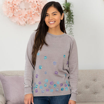 Tumbling Paws Burnout Crew Neck Sweatshirt | Fair Trade