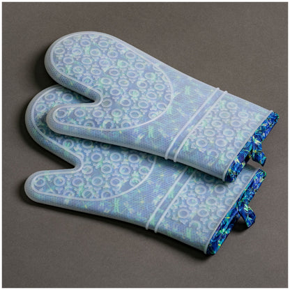 Dragonfly Garden Silicone Oven Mitt Set