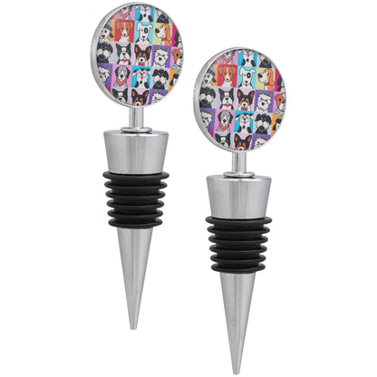 Pet Portrait Wine Stopper - Set of 2