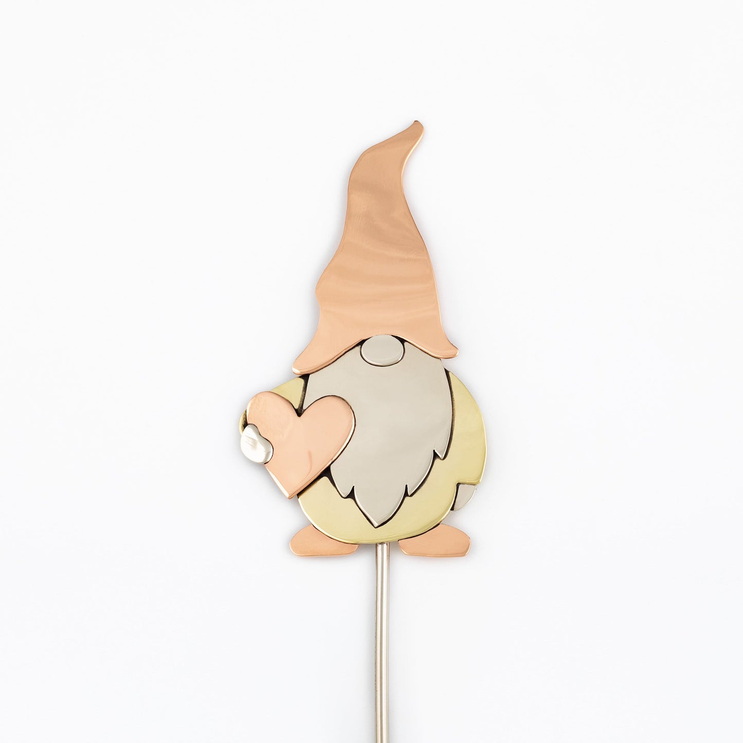 Cute Gnome Mixed Metal Plant Stake