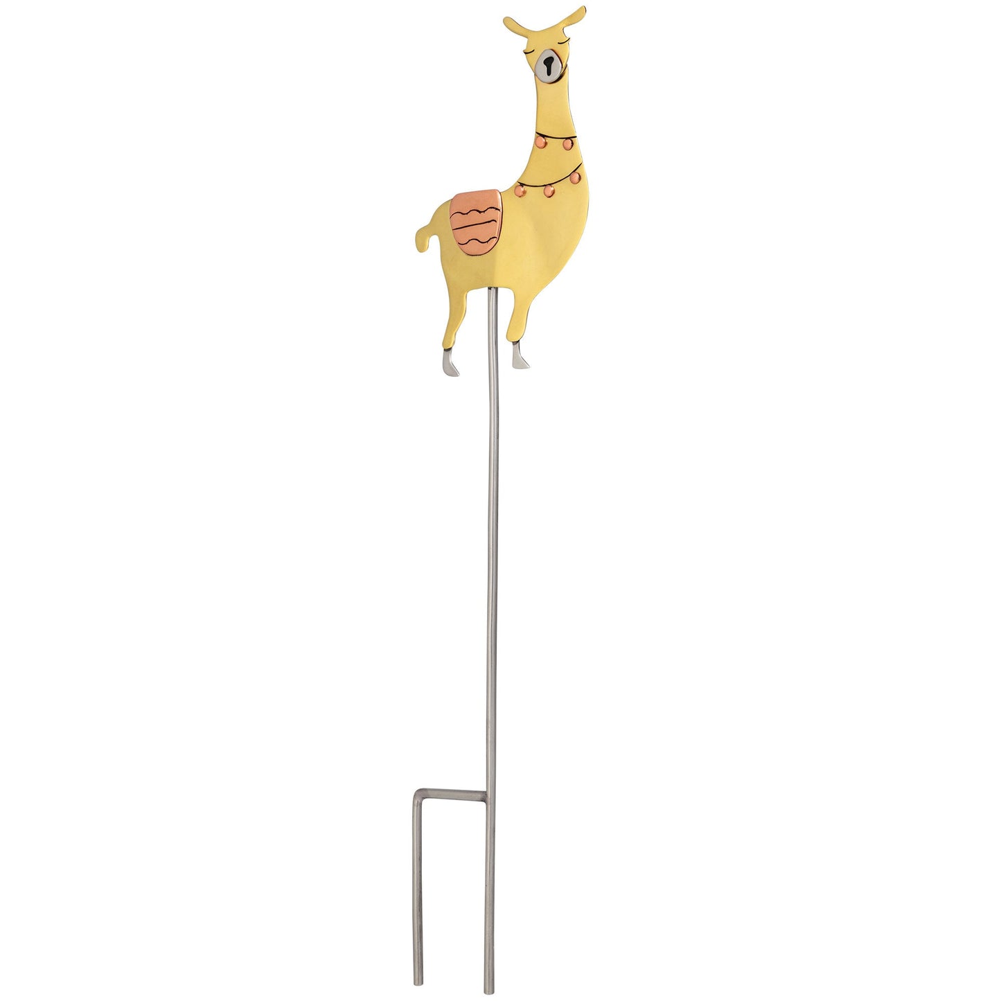 No Prob-Llama Mixed Metal Plant Stake