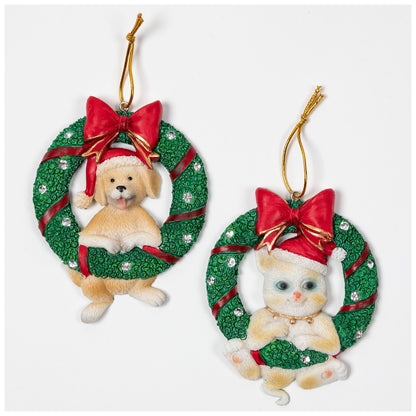 Merry Christmas Wreath Ornament