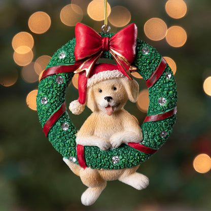 Merry Christmas Wreath Ornament