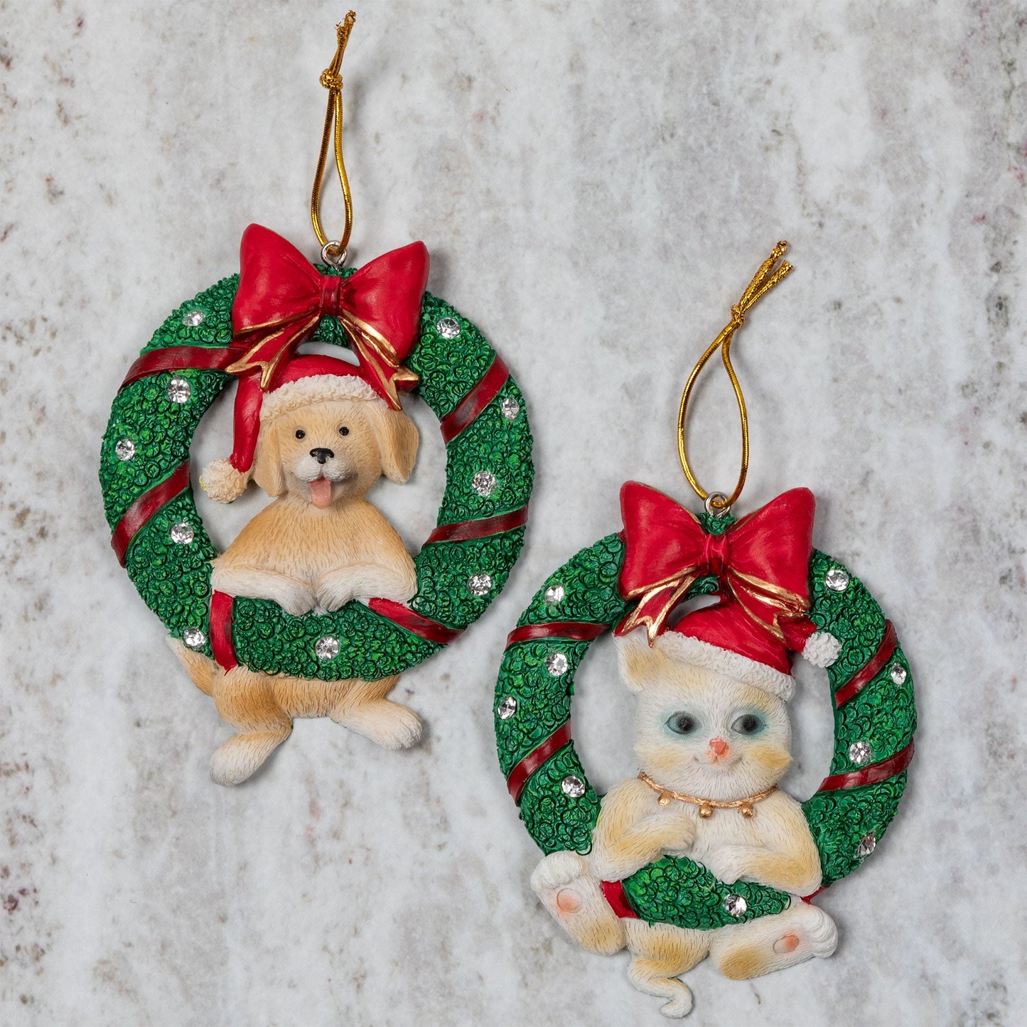 Merry Christmas Wreath Ornament